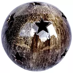 MCarr 10" Sphere W/Stars Falling Brown