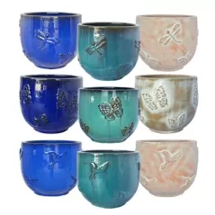MCarr 54PC Garden Theme Cup Pltr Plt Mixed Colors