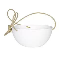 Artstone Napa 10" Hanging Bowl White
