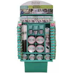 Patio Essentials 132pc Citronella Candle Display