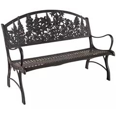 Painted Sky Bench Wildflower Iron