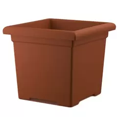 HC 15.5" Accent Square Planter Clay Akro Mils