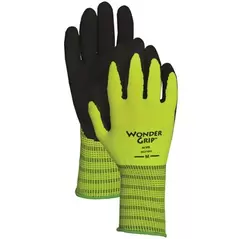 Wonder Grip Rubber Palm Glove XXL Hi Vis Green