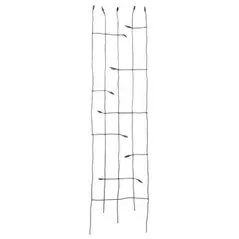 Panacea 72" Black Forged Twig Trellis With Leaves