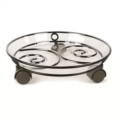 Plastec 12" Spiral Caddy Black