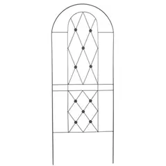 AGW Button Tall Trellis Black