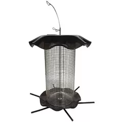 Friends of Flight 11" 3qt Seed Acrylic Feeder Smokey