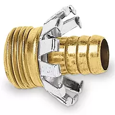 Gilmour Brass Coupling Male Coupling, 5/8"