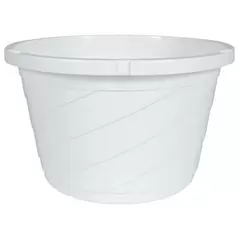 HC 12" Euro Hanging Basket Planter White