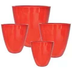 MCarr 16PC Flared Planter Plt Red