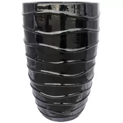 MCarr 12pc Tall Wave Planter Pallet Glossy Black
