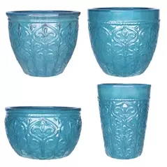 MCarr 26pc Fleur De Lis Planter Pallet Ultra Marine