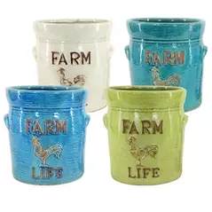 MCarr 16PC 5.1" Farm Life Planter Set