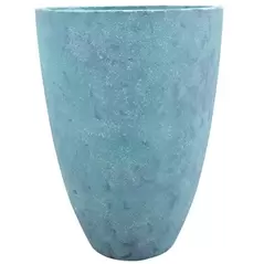 MCarr 16pc Light Cement Round Planter Pallet Caribbean