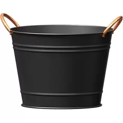 Panacea 10" Washtub Matte Black with Copper Handles