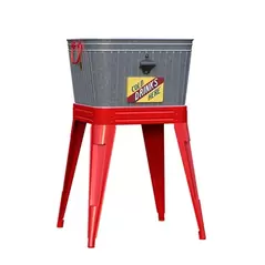 Panacea Rustic Washtub Beverage Stand w/ Bottle Opener