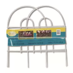 Panacea 18"x8' White Arch Folding Fence