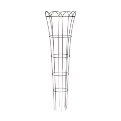 Panacea 54" Rustic Fltd Tomato & Plant Support Cage Rust