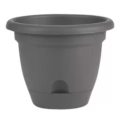 Bloem 8" Lucca Planter Charcoal