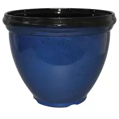 Southern Patio 15" HDR Heritage Planter Monaco Blue