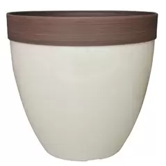 Southern Patio 15" Hornsby Planter Beige Finish