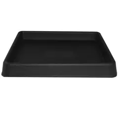 Tusco 15" Square Saucer Black