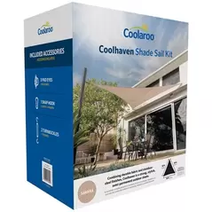 Coolhaven 18' Triangle Shade Sail Kit Sahara