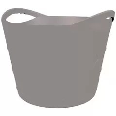 Tufftote 7gal Flexible Bucket Charcoal