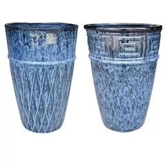 MCarr 15PC Tall Planter Plt Falling Black