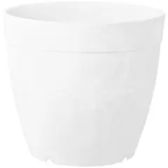 Artstone 12" Round Dolce Planter White