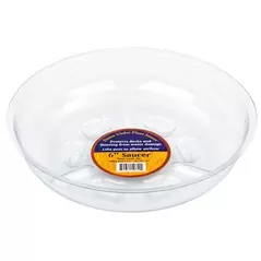 Plant Stand 6" Down Under Saucer Clear