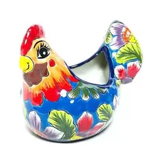 Talavera 7" Chicken Planter Assorted