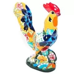 Talavera 13" Rooster Statue