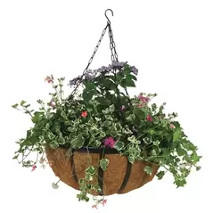WSP 14" Forge Hanging Basket With Coco Liner