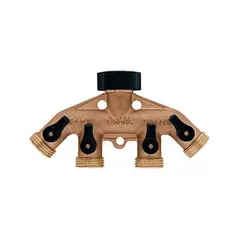 Bond 4 Port Brass Faucet Manifold