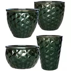 MCarr 26pc Hexagonal Planter Pallet Glass Green