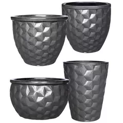 MCarr 26pc Hexagonal Planter Pallet Matte Black
