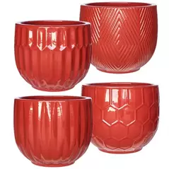 MCarr 32pc Mixed Bell Planter Pallet Red
