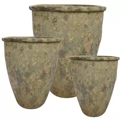 MCarr 6pc Large Rim Planter Pallet Full Volcanic Brown