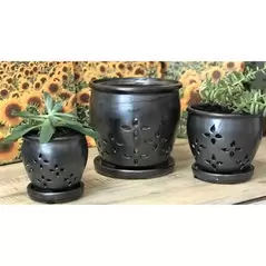 Verandah 7.5" Svr Hilo Orchid Pot