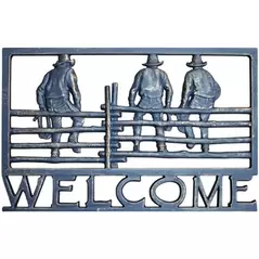 Painted Sky Welcome Sign Cowboy