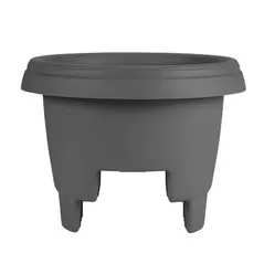 Bloem 12" Deck Rail Planter Charcoal