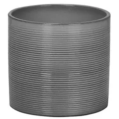 Scheurich 6.25" Glass Grey 828/16 Planter