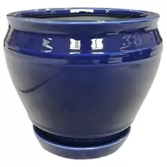 Southern Patio 6" Collins Planter Blue Finish