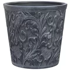 Southern Patio 6" Emma Planter Round Shape Gray Finish