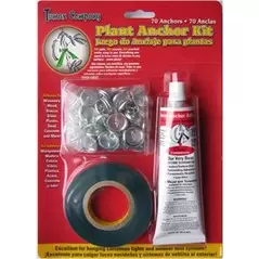 Tumax Plant Anchor Kit Grey w/ 70 Anchors, Glue & Vinyl Tape