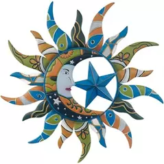 VCS 28" Blue Sun Moon Star