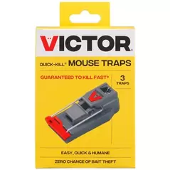 Victor 3pk Quick Kill Mouse Trap