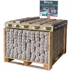 Beuta Brick Retail Pallet Display Sandstone