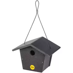 Birds Choice Bird House Recycled Plastic Bristol Black